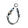 thumbnail image 3 of Llavero con cuentas Fernando pulsera con dijes para mochila regalo para mujer Negro, 3 of 8