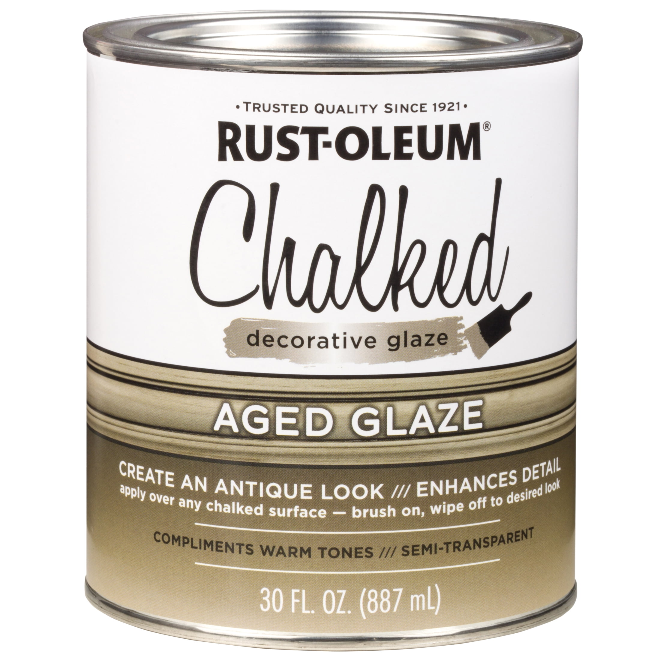 2 Pack, Aged, Rust-Oleum Chalked Interior Decorative Glaze, 30 oz