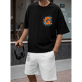 thumbnail image 2 of Men's 100% Cotton Short Sleeve Crewneck Graphic T-Shirt, Soft Breathable Moisture Wicking Casual Basic S-3XL 00057, 2 of 7