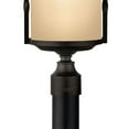 thumbnail image 6 of 3 Light Large Outdoor Post Top or Pier Mount Lantern in Rustic Style 12 inches Wide By 23.75 inches High-Olde Black Finish-Clear Seedy Glass Color, 6 of 7