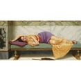 thumbnail image 2 of John William Godward 14x9 Gold Ornate Wood Frame and Double Matted Museum Art Print Titled - The Day Dream (1920), 2 of 4