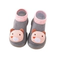 thumbnail image 2 of Otqutp Children Indoor Shoes Canvas Shoes Baby Shoes Baby Shoes Non Slip Ankle Soft Prewalker Shoes For 0 to 4 Years, 2 of 6