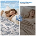 thumbnail image 2 of Blue Floral Cooling Blanket,Lightweight Breathable Summer Throw Blanket with Double Sided Cold Effect,Farmhouse Vintage Flower Leaf Botanical Picnic Blankets Bed Sheet for Hot Sleepers 30"x40", 2 of 8