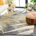 thumbnail image 3 of SAFAVIEH Barbados Klara Botanical Indoor/Outdoor Area Rug, Black Green/Gold, 8' x 10'5", 3 of 11