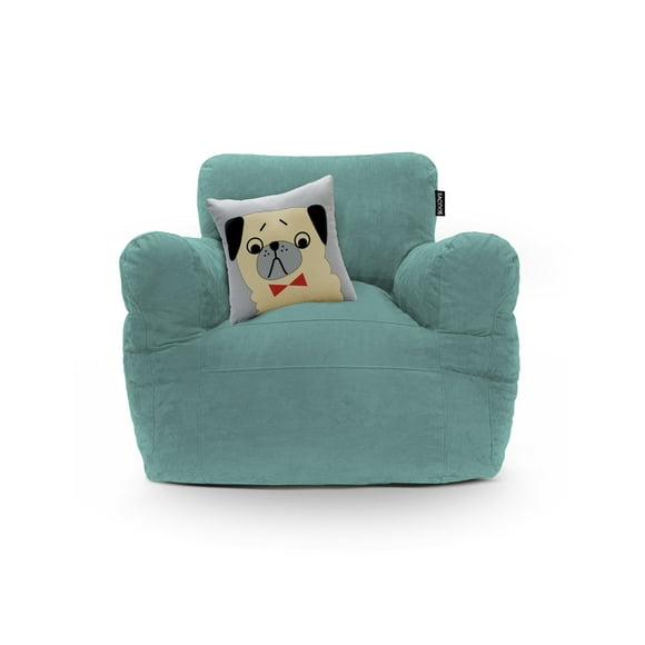 Puff Sacoos Sillón individual con descansa brazos funda de cojín Aqua