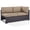 Mocha, variant on Afuera Living Wicker / Rattan Patio Loveseat in Brown and Mocha