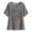 Gray, variant on Black Summer Tops for Teens Womens Work Blouses Plus Size Long Sleeve T Shirts Loose Fit
