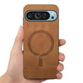 thumbnail image 3 of Allytechgroup Slim Magnetic Case for Google Pixel 7 Pro, Wireless Charging Support Anti-Scratch Minimalist Shockproof Back Cover Phone Case for Women Men, Brown, 3 of 8