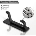 thumbnail image 3 of Stainless Steel Hooks Adhesive Wall Hangers Heavy Duty No Drill Utility Hooks for Kitchen Bathroom and Closet Organization Silver, 3 of 3
