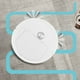 thumbnail image 4 of Robot Barrido Barrer Y Trapear Máquina Limpieza Tres en Aspiradora Recargable (blanco), 4 of 9
