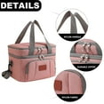 thumbnail image 3 of Thermal Lunchbox Leakproof Cooler Bag, Dual Compartment Lunch tote for Work Camping Trave, 3 of 5