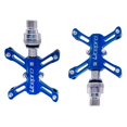 thumbnail image 1 of Pedales de bicicleta de montaña con rodamientos sellados de 9/16 ", pedales de plana para bicicleta en forma de X Azul Zulema Pedal de bicicleta ligero, 1 of 8