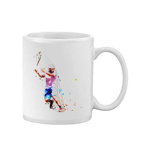 Abstract Tennis Player Shape Mug Unisex's -Image by Shutterstock