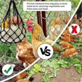 thumbnail image 3 of Chicken Feeder, 2pcs Hanging Net Bag For Chickens, Automatic Chicken Feeder, Hanging Feeder Food Skewer, Anti-waste Net Bag For Fruits And Vegetables, 3 of 5