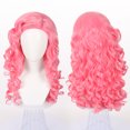 thumbnail image 1 of Xiao Hua Pelucas de disfraz largas y rizadas de color rosa, peluca sintética rizada, peluca de disfraz, fibra resistente al calor de 26 pulgadas para disfraz de mujer., 1 of 1