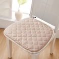 thumbnail image 5 of Oneshrt Square Chair Seat Cushion, Thickened Cotton Chair Seat Cushion, Rebounds Memory Foam Chair Cushion for Kitchen, Dining, Office or Car (Square - Beige, 17.72x16.93 in), 5 of 7