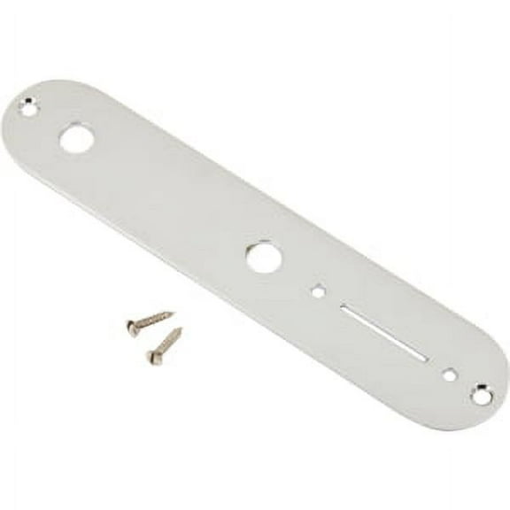 Vintage Telecaster Control Plate, 2-Hole (Chrome)