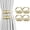 4-pack,gourd shape,Gold, variant on VEGCOO 4 Pack Strong Magnetic Curtain Tiebacks Modern Simple Style Drape Tie Backs Convenient Decorative Weave Rope Curtain Holdbacks for Thin or Thick Home & Office Window Draperies (Grey)
