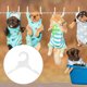 thumbnail image 5 of ColoMX Percha de plástico para ropa de mascotas, estante colgante para ropa de perro, percha para pantalones, 10 Uds., 5 of 7