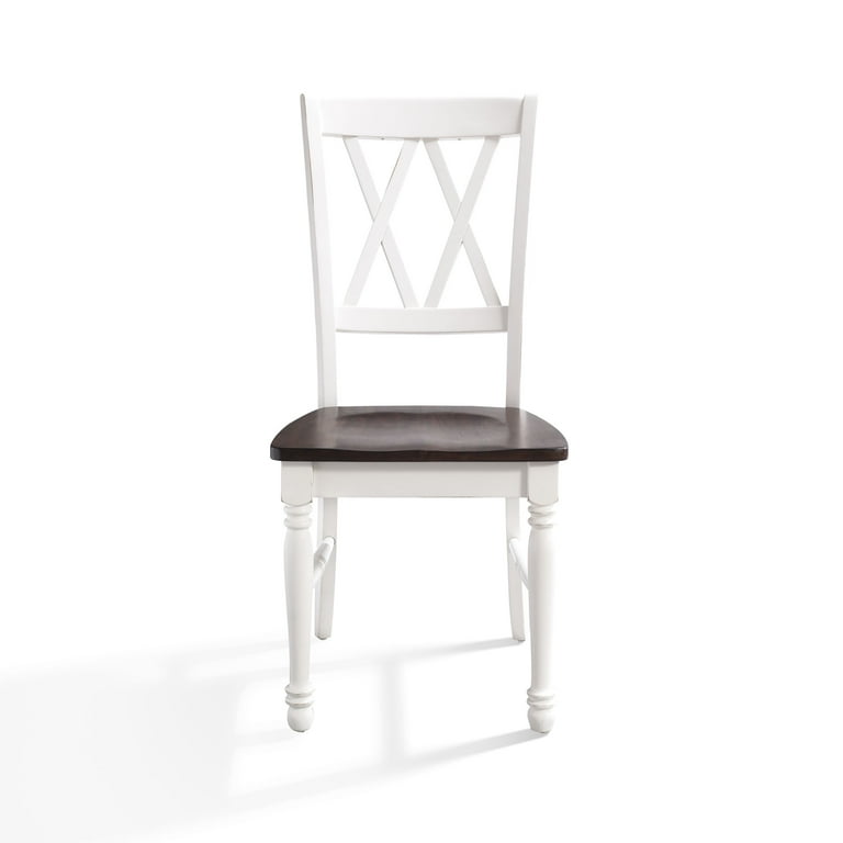 Crosley Furniture Shelby Traditional Wood X Back Dining Room Chairs Set of 2 Kitchen Chair Walmart