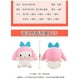 thumbnail image 4 of Una cosa Sanrio Kuromi My Melody Peluche Kawaii Lindo Muñeco de Peluche de Dibujos Animados Almohada para Dormir Súper Suave Regalo de Cumpleaños Regalos vacaciones, 4 of 8