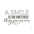 thumbnail image 2 of Rae, Maria 14x12 White Modern Wood Framed Museum Art Print Titled - A Smile is the Prettiest Thing You Can Wear, 2 of 4