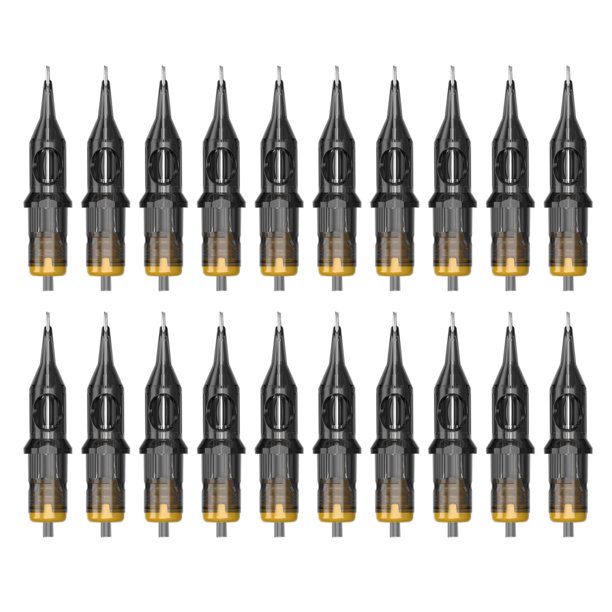 20 piezas 7RS t-attoo cartucho N-agujas tubos mano Poke esterilizado N-aguja