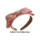 thumbnail image 2 of Elegante diadema de moño de tela para mujer - Accesorio para el cabello de moda rosa y beige de 17 cm - Tocado cómodo de traje de fiesta con banda de 15 cm - Decoración de cabello de accesorio, 2 of 5