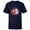 Navy, variant on Disney Princess Frozen Elsa & Anna Spirit of the Season Fall - Short Sleeve T-Shirt for Kids - Customized-Navy