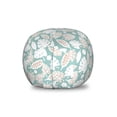 thumbnail image 1 of Pastel Storage Toy Bag Chair, Soft Toned Leaf Monstera Tropical Banana Palm Areca Exotic Fashion, Stuffed Animal Organizer Washable Bag, Large Size, Almond Green Camel and White, by Ambesonne, 1 of 3