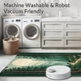 thumbnail image 5 of ODIKA 6'x9' Machine Washable Non-Slip Area Rug, Timber Trail Round Floor With Forest Scenery and Wildlife Print High Traffic Rug, Green, 138354, 5 of 7