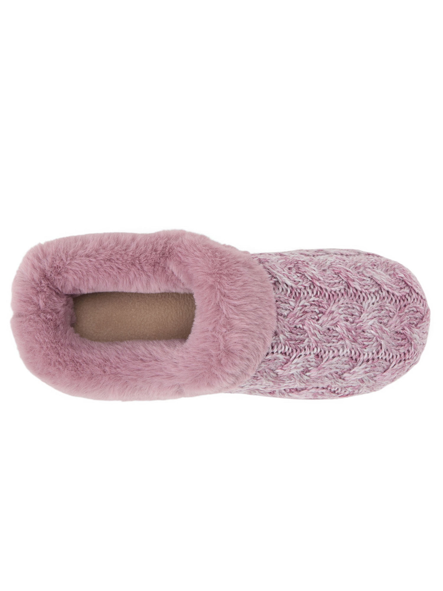Dearfoams Women’s Cozy Comfort Knit Clog Slippers