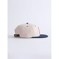 thumbnail image 4 of Free Assembly, Men's “F” Embroidered Snapback Hat with Green Satin Under Visor, Beige, 4 of 4