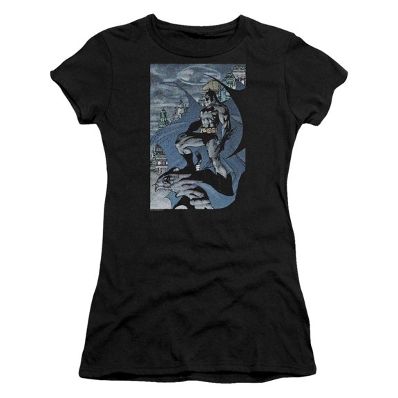 Batman Seurbat S/S Junior Women's T-Shirt Sheer Black