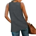 thumbnail image 4 of Tank Tops for Women Summer V Neck T Shirts Trendy Sleeveless Basic Tee Loose Fit 2025 Fashion, 4 of 6