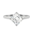 thumbnail image 4 of IGI 1.0 ct Asscher cut Lab Grown Diamond Ring For Engagement 14k White Gold, 4 of 5