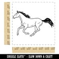 thumbnail image 2 of Thoroughbred Race Horse Running Square Rubber Stamp Stamping Scrapbooking Crafting - Medium 1.75in, 2 of 7