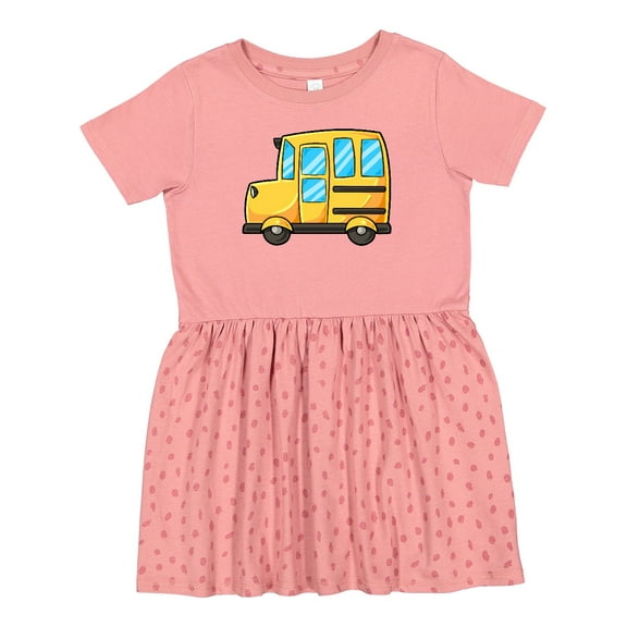 Inktastic Cute School Bus Girls Toddler Dress