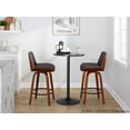 thumbnail image 3 of Corazza Counter Stools for Kitchen Counter in Fabric and Walnut Wood, Counter Height Chairs, Bar Stools Set of 2, Counter Height Chairs, Bar Stools For Kitchen Island, 3 of 6