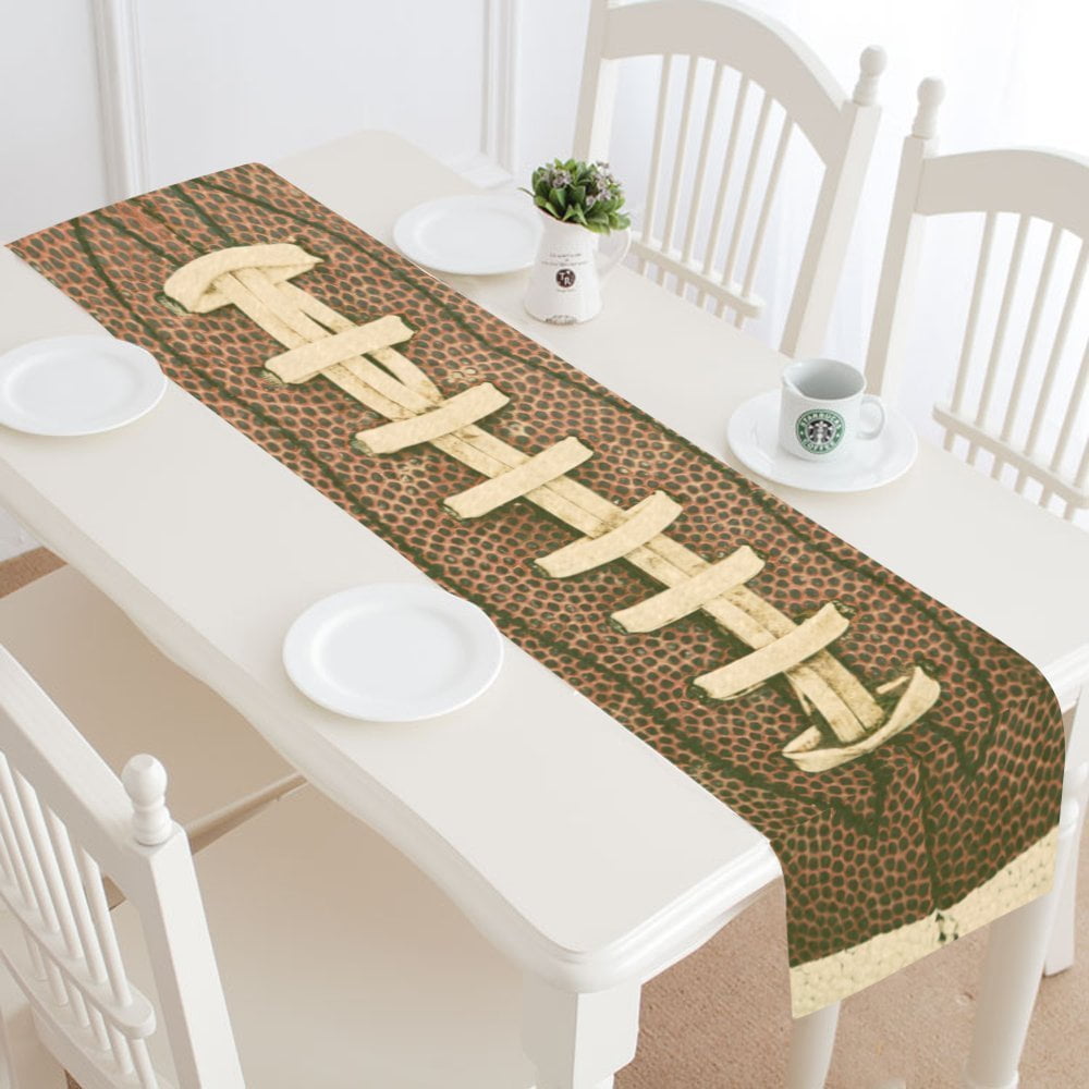 MYPOP American Football Table Runner Home Decor 16x72 Inch, Sports Ball