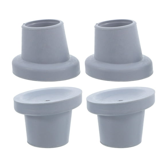 Minkissy 4pcs Rubber Leg Tips for Shower Chair Feet Caps Covers Grey Non- Replacement Accessories for Home Use