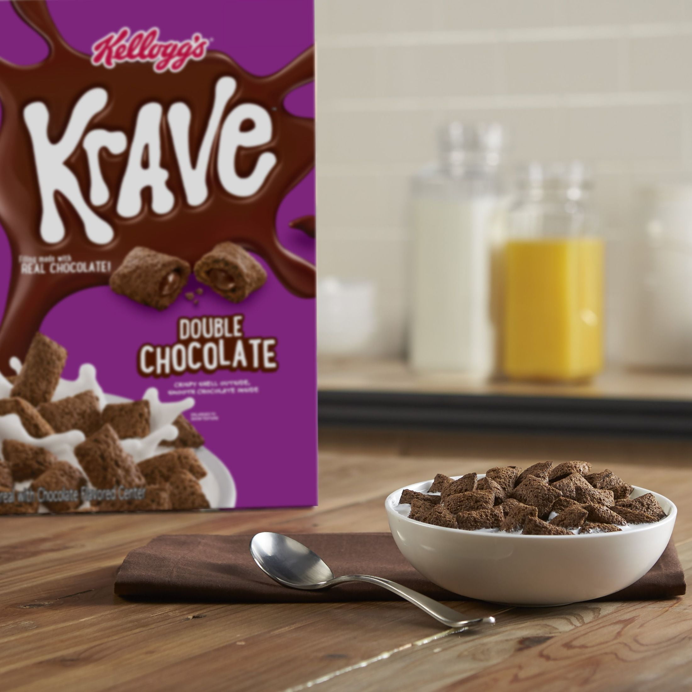 Kellogg's Krave Double Chocolate Cold Breakfast Cereal, 16.7 oz