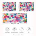 thumbnail image 2 of Yayeee Pillowcase Standard Size Set of 2 Satin Wrinkle Resistant Pillow Case, Light Colorful Circles, 2 of 7