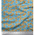 thumbnail image 1 of Soimoi Velvet Fabric Text & Tiger Face Cartoon Printed Craft Fabric by The Yard 58 Inch Wide, 1 of 3