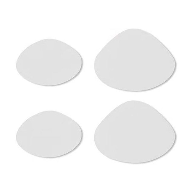 4 Parches para Zapatos Adhesivos para Reparación Vampiros Plantillas para Zapatos Protector para Agujeros Talón (blanco)