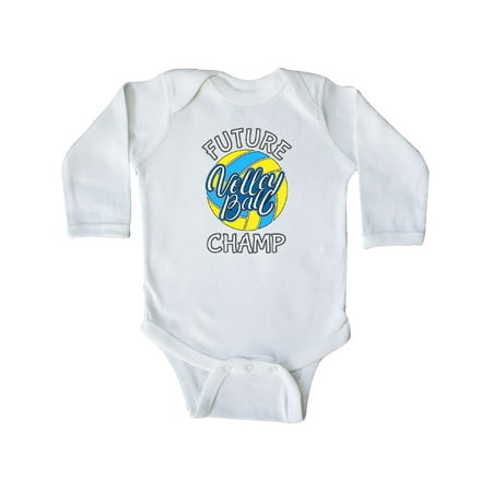 

Inktastic Future Volleyball Champ Gift Gift Baby Boy or Baby Girl Long Sleeve Bodysuit