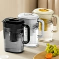 thumbnail image 1 of Glass Cold Water Kettle with Filter, Large Capacity Beverage Dispenser, Glass Pitcher for Herbal Tea, Home Kitchen Use,for Teens,YISHFHP,Black, 1 of 8