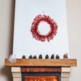 thumbnail image 3 of Artificial Berry Wreath Christmas Hanging Wreath Festival Scene Wreath for Front Door, 3 of 7