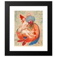 thumbnail image 2 of Ivar Arosenius 12x14 Black Modern Framed Museum Art Print Titled - The Turk in Paradise, 2 of 5