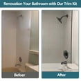 thumbnail image 6 of Replacement 9-Setting Rain Shower Faucet Tub Trim Kit for Delta 13/14 Series, High Pressure 5.5" Round Rain Shower Head& Handle Set, Matte Black(Valve& Catridge Not Inclued), 6 of 8
